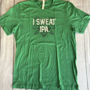 I SWEAT IPA Bella & Canvas green t-shirt size XL
